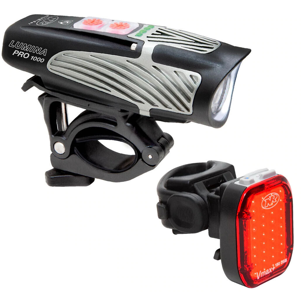 NiteRider Lumina Pro 1000 Headlight Bike Light Lumen & Vmax+ 150 Taillight